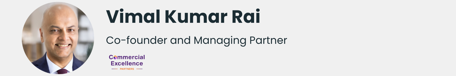 Vimal Kumar Rai, Commercial Excellence Partners