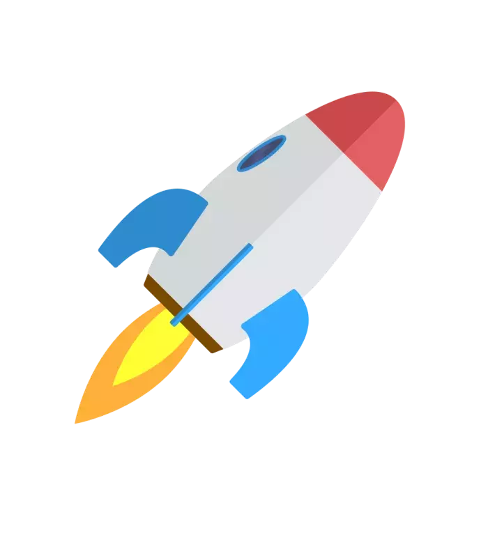 Illustration of a rocket